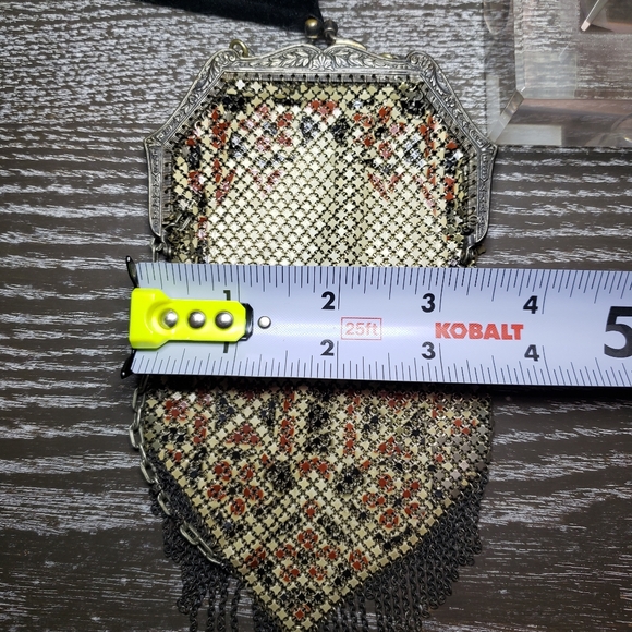 1920s Mandalian MFG Co Deco Metal Mesh Chain Handle Purse - Picture 2 of 4